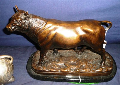 Lot 352 - A bronze bull