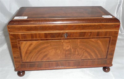 Lot 355 - A Regency mahogany tea caddy