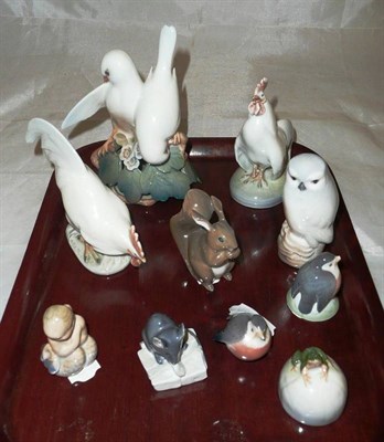 Lot 365 - Ten Royal Copenhagen figures