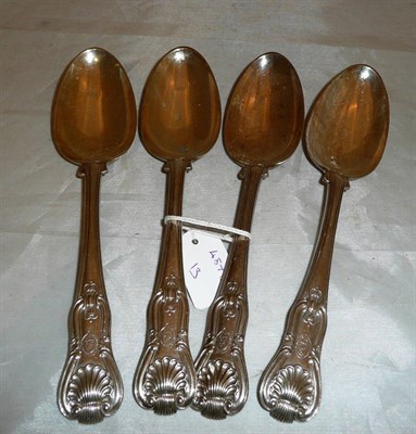 Lot 366 - Four silver table spoons