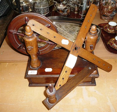 Lot 411 - A silk bobbin winder