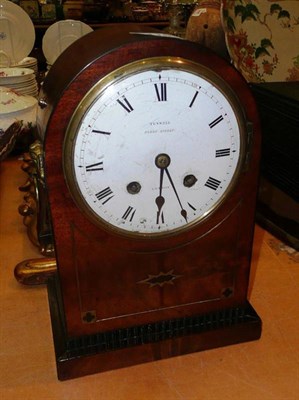 Lot 415 - A Regency inlaid mahogany mantel clock