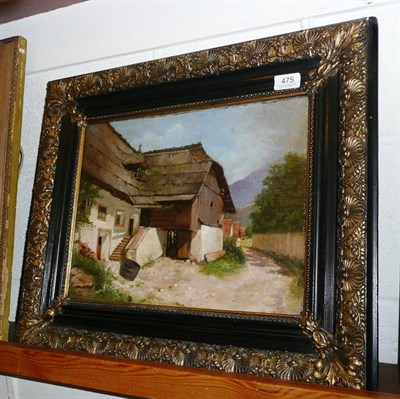 Lot 475 - G Graye, Swiss or Austrian Chalet scene