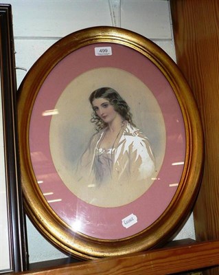 Lot 499 - Gilt framed portrait of a lady