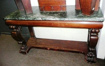 Lot 529 - Marble top hall stand