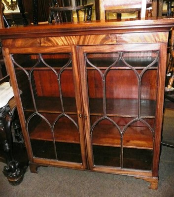 Lot 570 - A mahogany astragal glazed bookcase