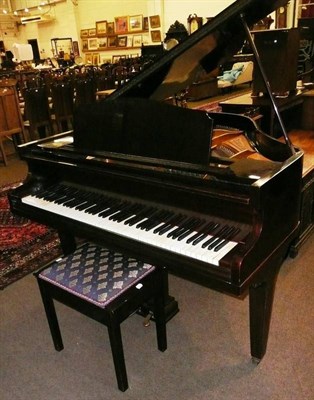 Lot 582 - A Monington and Weston baby grand piano, No. 56995 and a piano stool