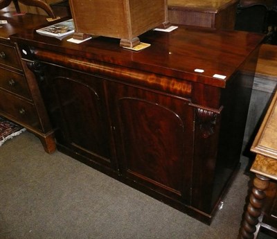 Lot 586 - A Victorian mahogany side cupboard