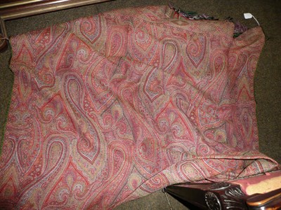 Lot 623 - 19th century large woven Paisley shawl, 180cm by 165cm