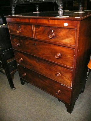 Lot 658 - 19th century mahogany four height chest