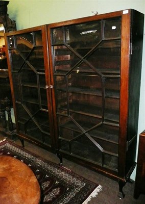 Lot 681 - Part George III mahogany bookcase