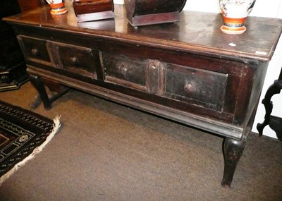 Lot 689 - A late 17th century oak sideboard