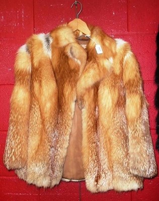 Lot 757 - An 'Embert Furriers Brussels' red fox fur jacket