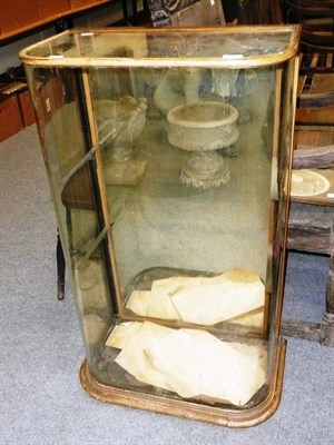 Lot 809 - Victorian glazed collectors display cabinet with a mirrored back