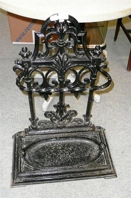 Lot 823 - Victorian painted stick stand