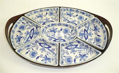 Lot 37 - Booths Blue & White pottery supper set