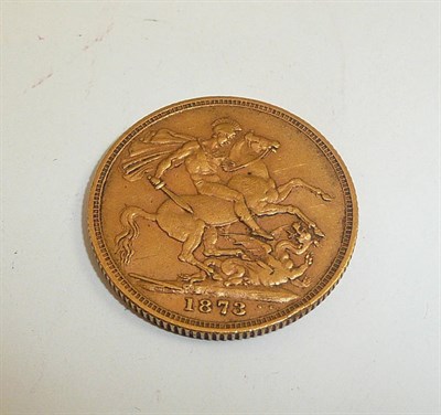 Lot 66 - A full sovereign, dated 1873