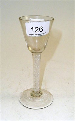 Lot 126 - An 18th century air twist drinking glass
