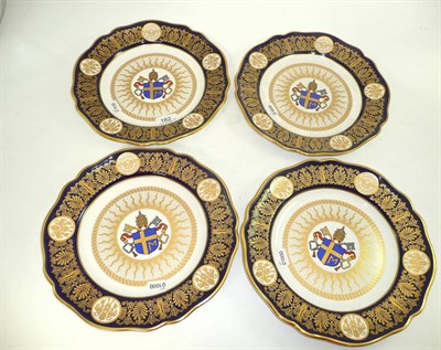 Lot 162 - Four Spode limited edition plates - 'The Papal Plate' numbers 602, 621, 623 and 624