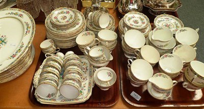 Lot 183 - Coalport Ming Rose pattern tea and dinnerwares