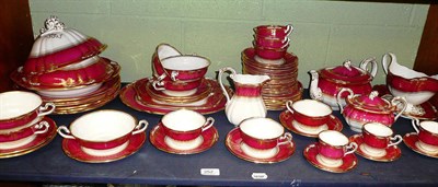 Lot 252 - An extensive Spode Lancaster six setting dinner service