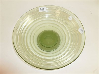 Lot 345 - A trailed green Whitefriars bowl