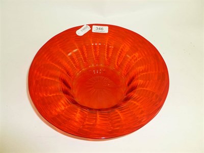 Lot 346 - Ruby Whitefriars bowl