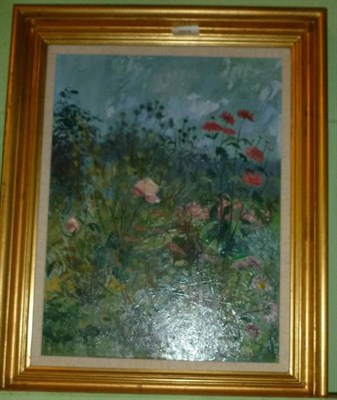 Lot 364 - Deirdre Borlase ARCA, signed on board, study of a meadow