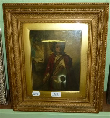 Lot 393 - 19th century Italian school portrait of a man with violin