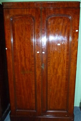 Lot 430 - Victorian mahogany wardrobe