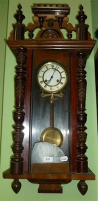 Lot 433 - A Vienna type wall clock