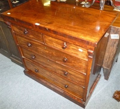 Lot 455 - Victorian mahogany four height chest