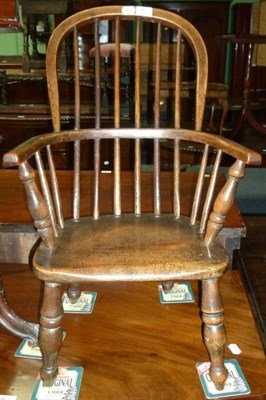 Lot 460 - Child's Windsor armchair