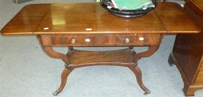 Lot 463 - A 19th century mahogany sofa table