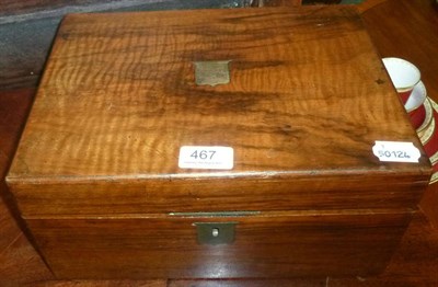 Lot 467 - A Victorian writing slope