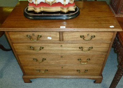 Lot 470 - Small George III mahogany chest