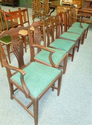 Lot 471 - Set of six George III style chairs