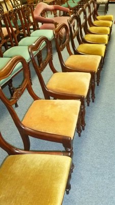 Lot 480 - Six Victorian chairs and a set of three others