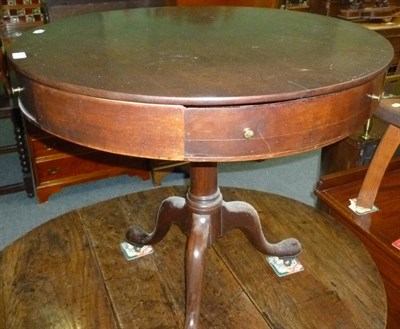 Lot 506 - Small drum top table (a.f.)