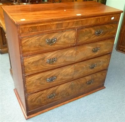 Lot 522 - 19th century mahogany four height chest of drawers