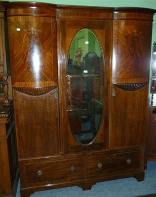 Lot 532 - A mahogany wardrobe