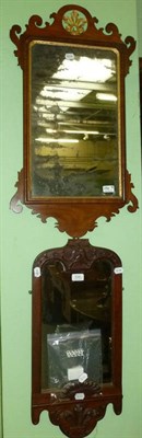 Lot 534 - Two mahogany mirrors