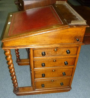 Lot 537 - Victorian oak Davenport