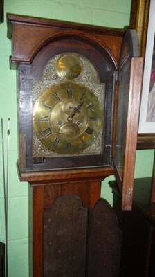 Lot 554 - Oak longcase clock, George Clapham