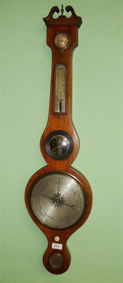 Lot 559 - A mahogany wheel barometer