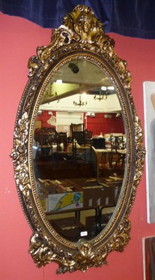 Lot 603 - Modern gilt framed mirror