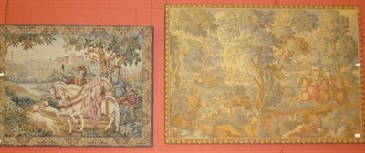 Lot 617 - Two woven tapestries