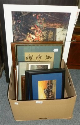 Lot 619 - A quantity of Military prints, mainly in clip frames (24)