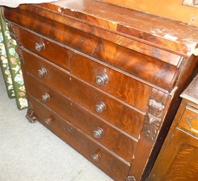 Lot 643 - Victorian mahogany Scotch chest