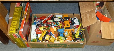 Lot 754 - A quantity of toys including 'Action Man', dolls house furniture etc